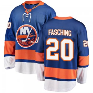 Fanatics Branded Hudson Fasching New York Islanders Youth Breakaway Home Jersey - Blue