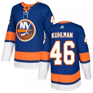 Adidas Karson Kuhlman New York Islanders Men's Authentic Home Jersey - Royal