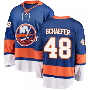 Fanatics Branded Matthew Schaefer New York Islanders Men's Breakaway Home Jersey - Blue