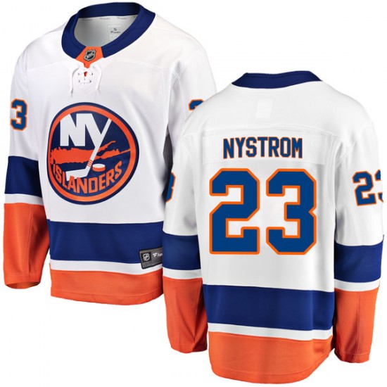 Fanatics Branded Bob Nystrom New York Islanders Men's Breakaway Away Jersey - White
