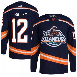 Adidas Josh Bailey New York Islanders Youth Authentic Reverse Retro 2.0 Jersey - Navy