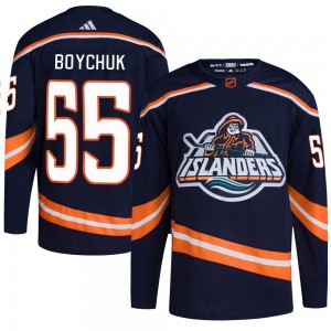 Adidas Johnny Boychuk New York Islanders Youth Authentic Reverse Retro 2.0 Jersey - Navy
