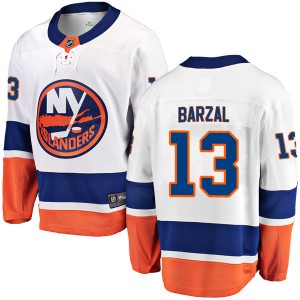 Fanatics Branded Mathew Barzal New York Islanders Youth Breakaway Away Jersey - White